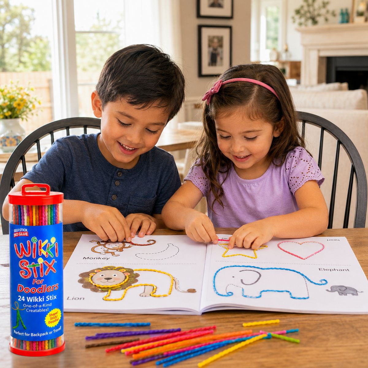 Wikki Stix – Hravá příprava na psaní a rozvoj jemné motoriky + ebook (50 ks, 3+)