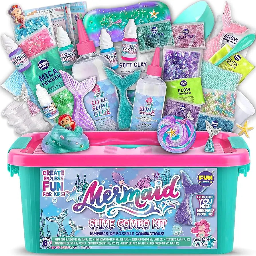 Mermaid Ocean Slime – vytvoř třpytivý mořský sliz s mořskými pannami! (4+ roky)
