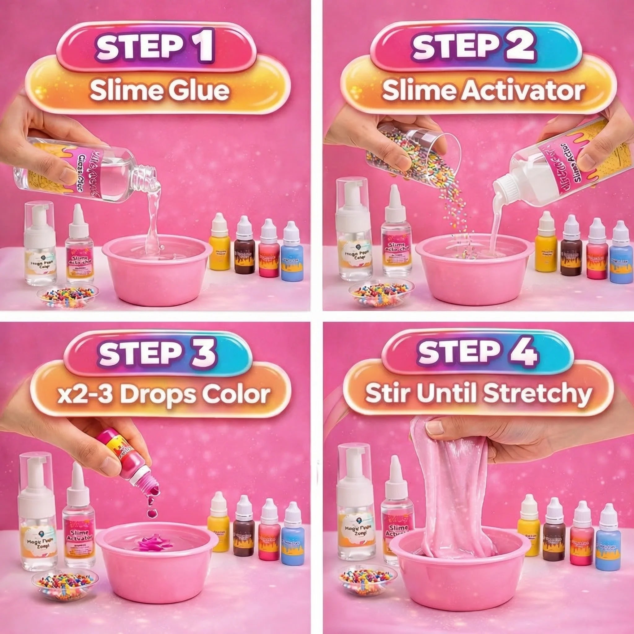 Ice Cream Slime – vytvoř sliz, který vypadá a voní jako opravdová zmrzlina! (4+ roky)