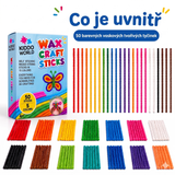 Wikki Stix Magické voskované provázky (sada 50 ks, od 3 let)