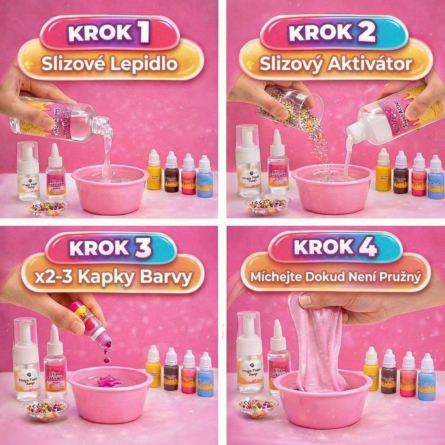 Naber, namíchej a vytvoř: Ultimatní 42dílná sada na výrobu Ice Cream Slime