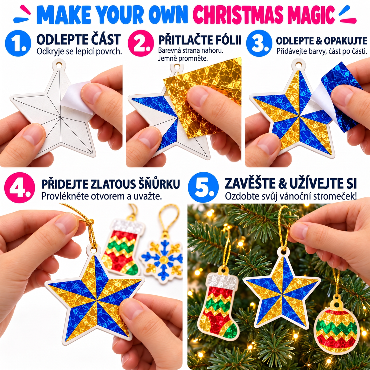 Foil Fun – třpytivé vánoční ozdoby, obrázek 2