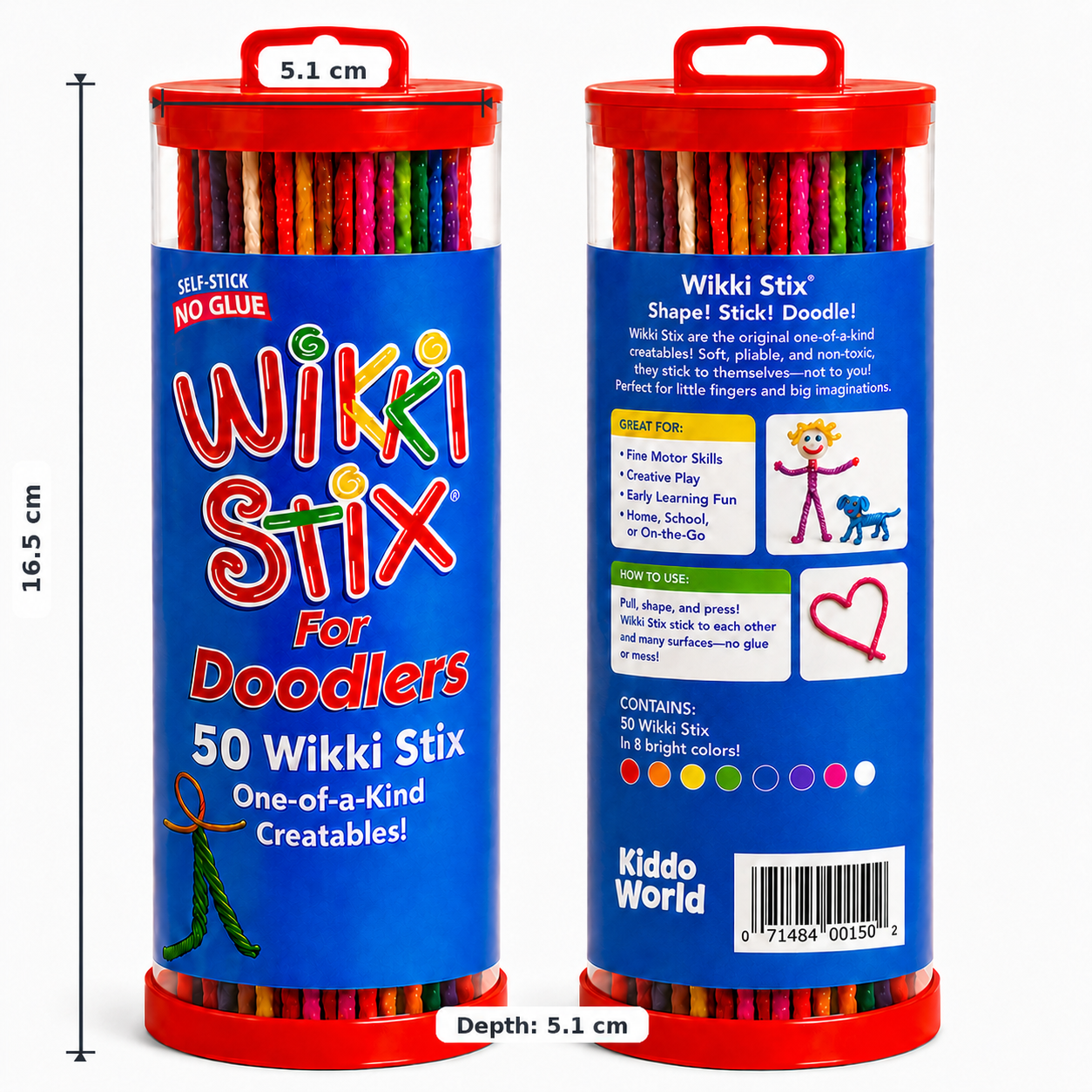 Wikki Stix Magické voskované provázky (sada 50 ks, od 3 let)