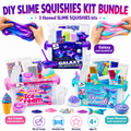 57dílná MEGA sada SLIME SQUISHIES | Galaxie, Mořská víla a Zmrzlina (4+ roky)