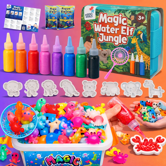 Kouzelní vodní skřítci, Zvířátka v džungli, 8 barev + 8 formiček