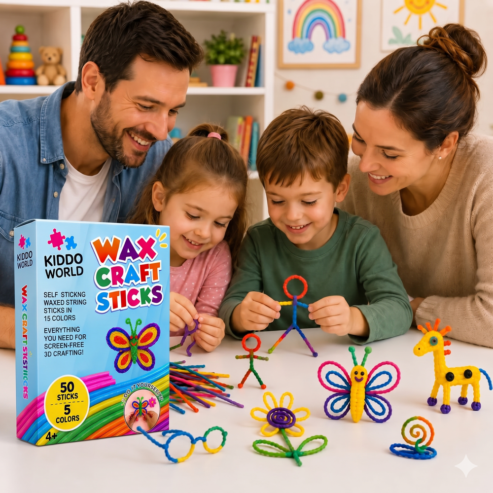 Wikki Stix Magické voskované provázky (sada 50 ks, od 3 let)