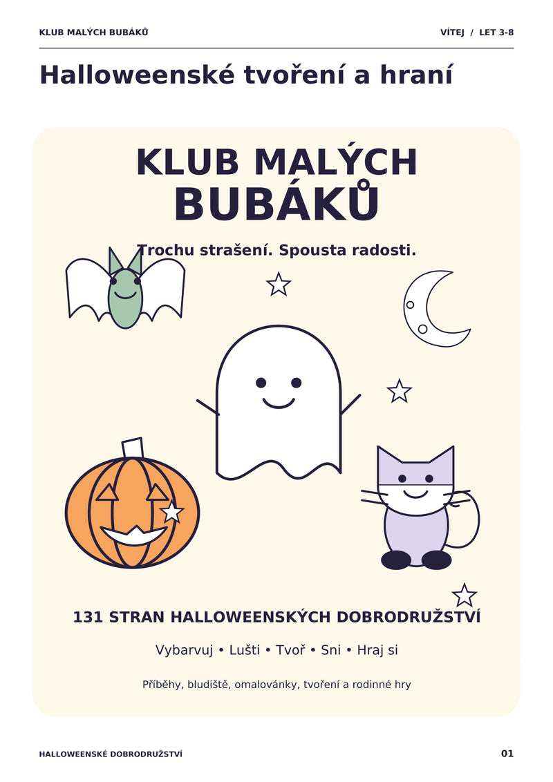 Klub malých bubáků – Halloweenské dobrodružství – 131 stran – E-kniha