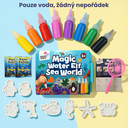 Kouzelná vodní skřítci s TŘPYTKAMI | Mořský svět | 8 barev | pro děti 3+