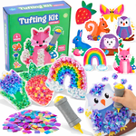 Tufting Kit | Senzorická kreativní hra s barevnými lístky | pro děti 4+