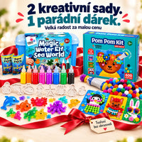 BALÍČEK TOPSELLER: Magic Water Squishies & Pom Pom Kit