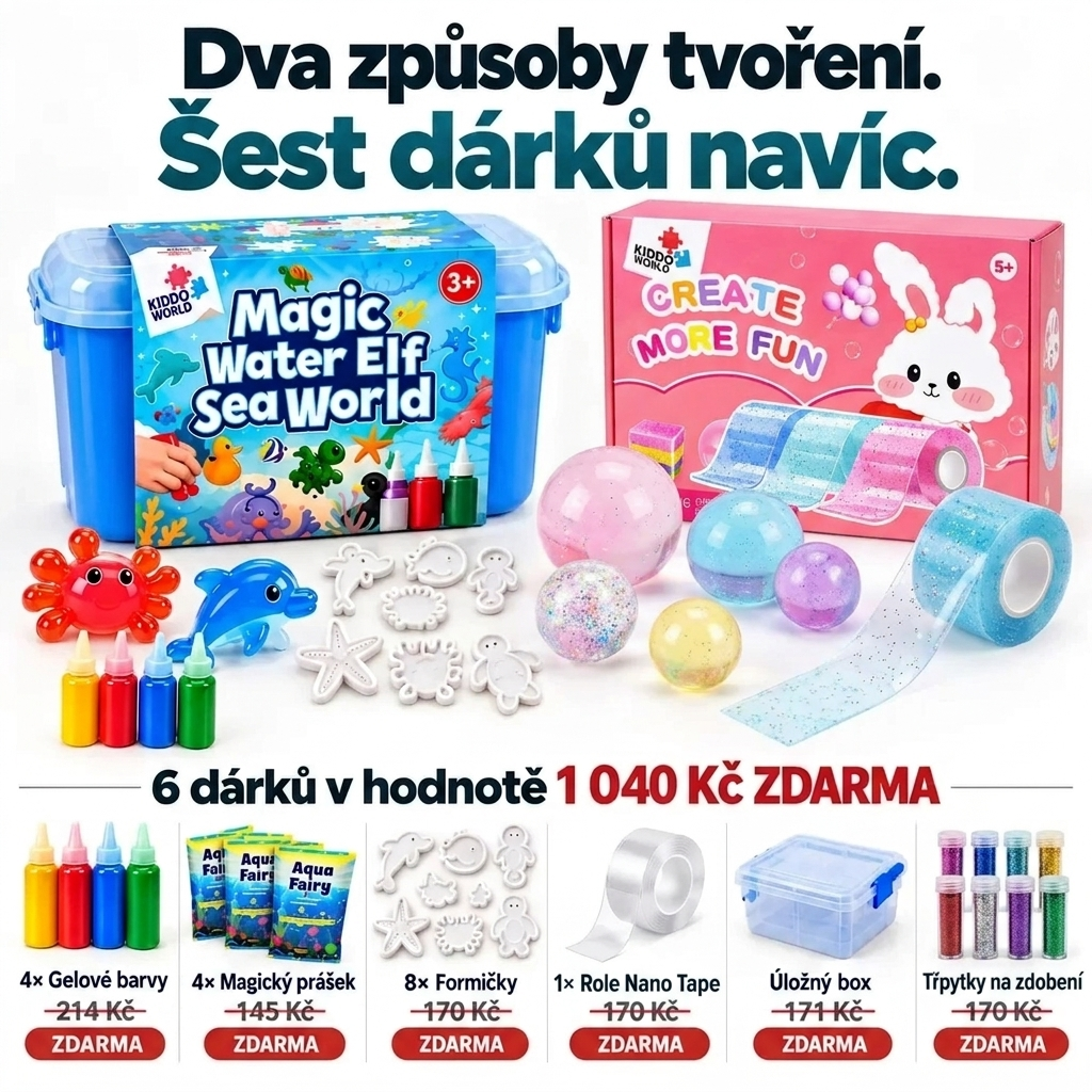 Velký senzorický balíček I 2 sady + 6 dárků ZDARMA, obrázek 1