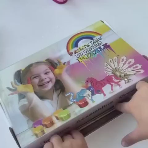3D malířské puzzle Montessori