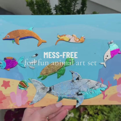 Foil Fun | Vytvořte zvířátka se zářivými fóliemi bez nepořádku | pro děti 3+